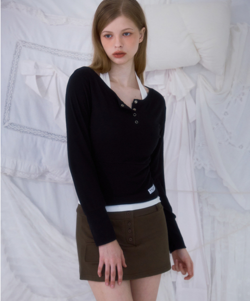 ROSEFRANTZ（ロゼフランツ）の「Pocket Mini Skirt [Khaki]（スカート・レディース・カーキ・OS）」の6枚目の写真