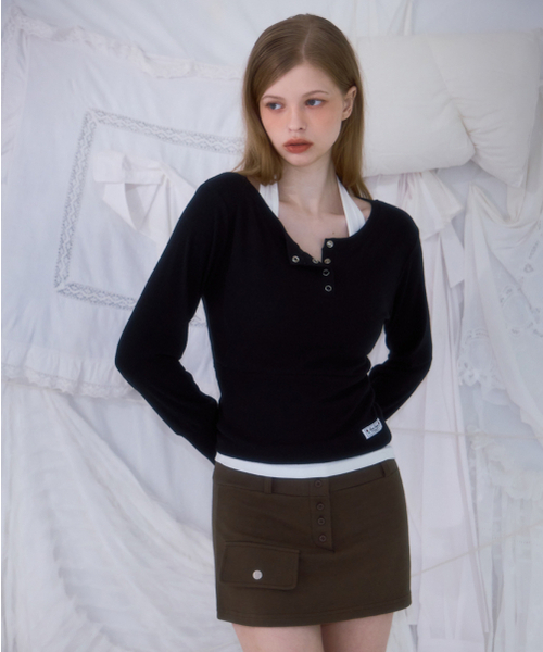 ROSEFRANTZ（ロゼフランツ）の「Pocket Mini Skirt [Khaki]（スカート・レディース・カーキ・OS）」の7枚目の写真