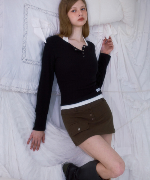ROSEFRANTZ（ロゼフランツ）の「Pocket Mini Skirt [Khaki]（スカート・レディース・カーキ・OS）」の9枚目の写真