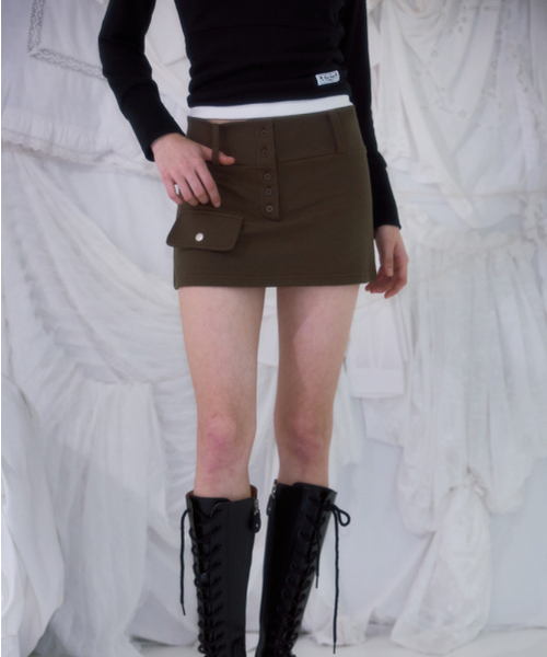 ROSEFRANTZ（ロゼフランツ）の「Pocket Mini Skirt [Khaki]（スカート・レディース・カーキ・OS）」の16枚目の写真
