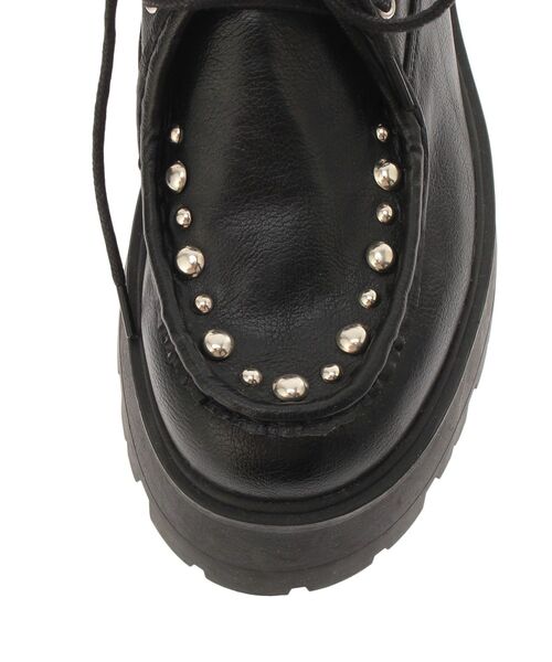 jouetie（ジュエティ）の「オーバーソールスタッズチロリアンシューズ（ローファー・レディース・ブルー/ブラック・MEDIUM/LARGE）」の8枚目の写真