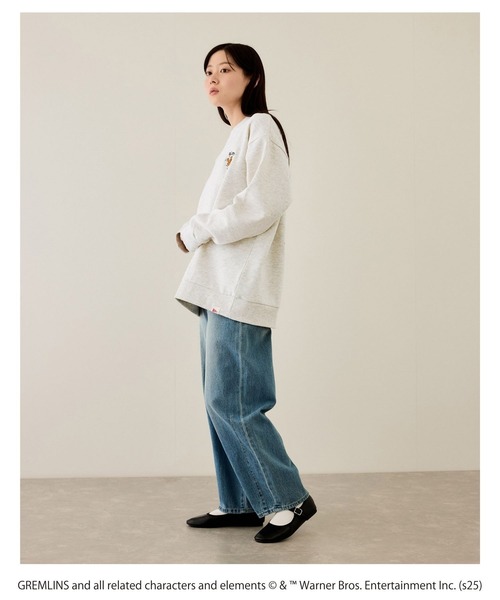 Mac-House（マックハウス）の「【Gremlins】グレムリン刺繍トレーナー（スウェット・メンズ・オートミール/ブラック・L/M/S/XL）」の7枚目の写真