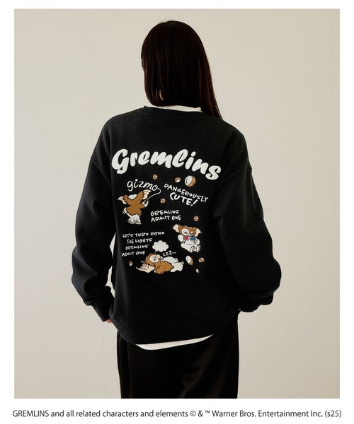 Mac-House（マックハウス）の「【Gremlins】グレムリン刺繍トレーナー（スウェット・メンズ・オートミール/ブラック・L/M/S/XL）」の9枚目の写真