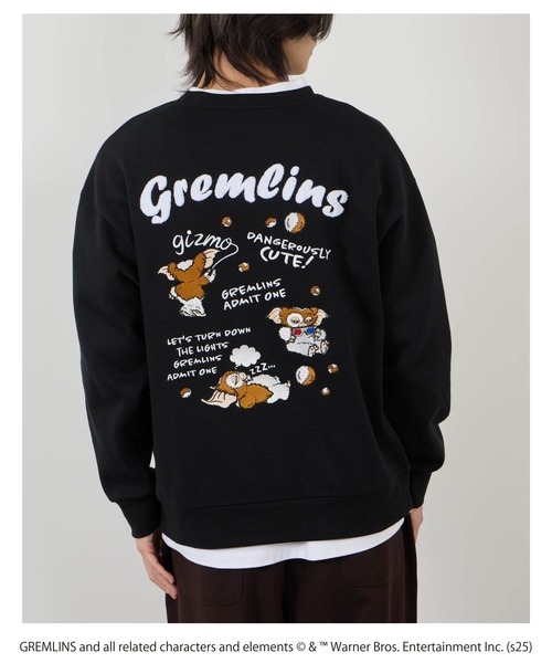 Mac-House（マックハウス）の「【Gremlins】グレムリン刺繍トレーナー（スウェット・メンズ・オートミール/ブラック・L/M/S/XL）」の22枚目の写真