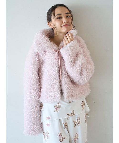 gelato pique（ジェラートピケ）の「プードルボアカーディガン（ルーム