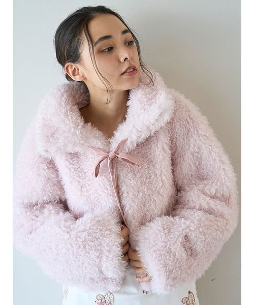 gelato pique（ジェラートピケ）の「プードルボアカーディガン（ルーム