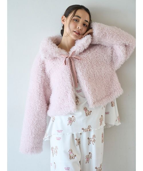 セール】プードルボアカーディガン（ルームウェア/パジャマ）｜gelato