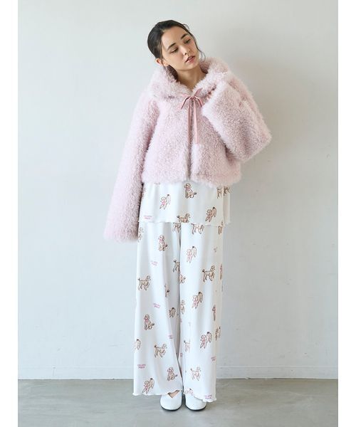 セール】プードルボアカーディガン（ルームウェア/パジャマ）｜gelato