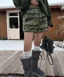 Sibra | もこもこボアショートパンツ【4色展開】(その他パンツ)