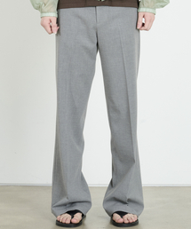 DUSTYWHITE（ダスティーホワイト）の「グレーセミブーツカットパンツ（スラックス）」