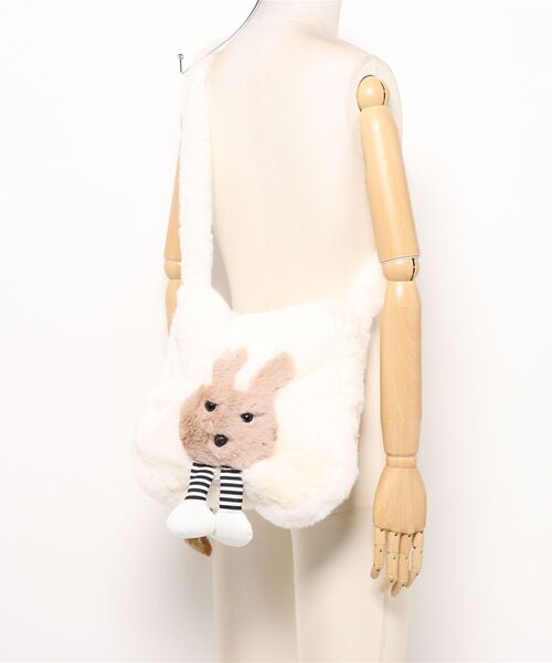 Port（ポート）の「【 Port / ポート 】 うさぎ もこもこ ショルダーバッグ #（ショルダーバッグ・レディース・ブラウン/ピンク/グリーン/ホワイト/グレー・FREE）」の8枚目の写真