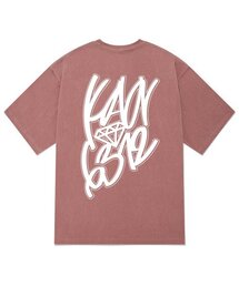 KTPP0088 グラフィティピグメント半袖Tシャツ - ピンク
