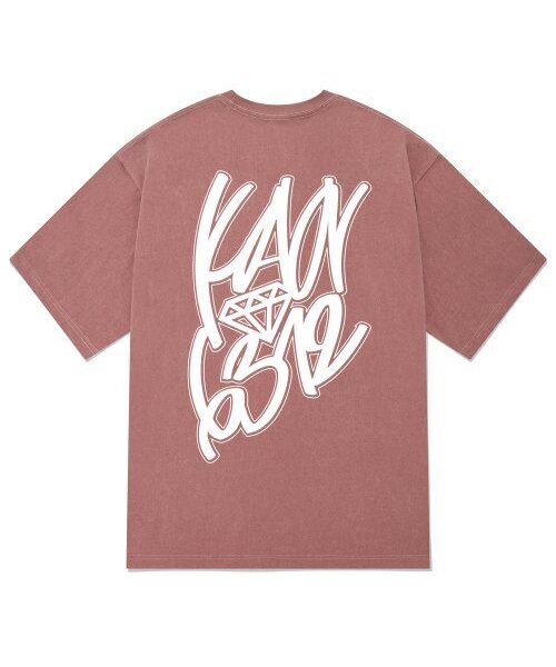 KAN6312(カン6312)の「KTPP0088 グラフィティピグメント半袖Tシャツ - ピンク(Tシャツ/カットソー・メンズ・その他・MEDIUM/LARGE/X-LARGE)」の1枚目の写真