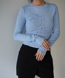 SANSeLF | 【SANSeLF】 フロントテープサイドギャザートップス saw25a062(Tシャツ/カットソー)