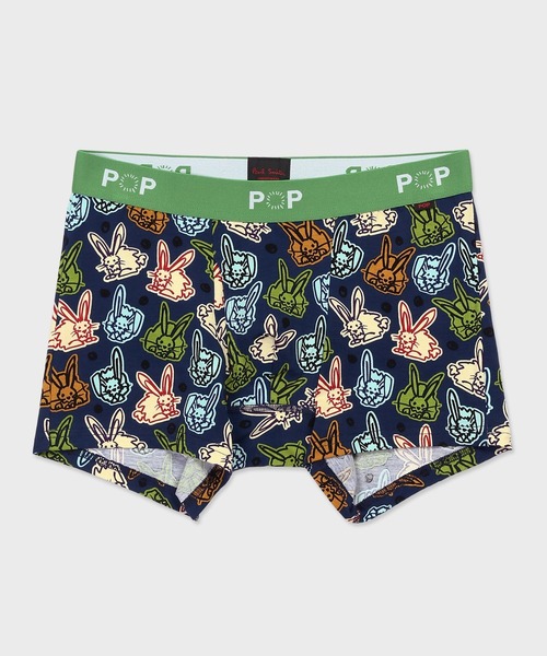 Paul Smith(ポールスミス)の「“Bunnies” ボクサーパンツ【853285 P5832A】(ボクサーパンツ・メンズ・ネイビー/グリーン/ピンク・LARGE/MEDIUM)」の1枚目の写真