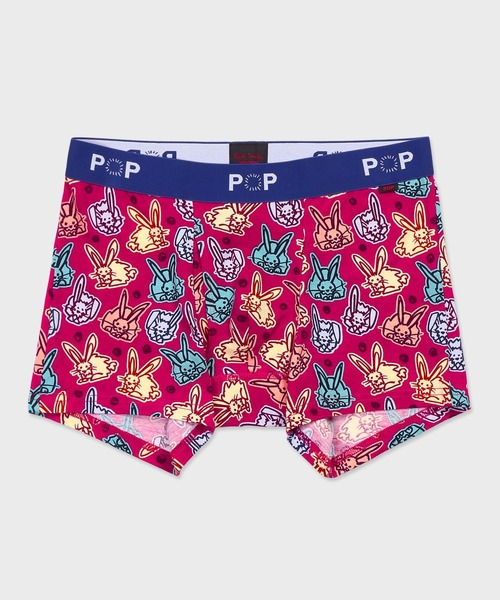 Paul Smith(ポールスミス)の「“Bunnies” ボクサーパンツ【853285 P5832A】(ボクサーパンツ・メンズ・ネイビー/グリーン/ピンク・LARGE/MEDIUM)」の3枚目の写真