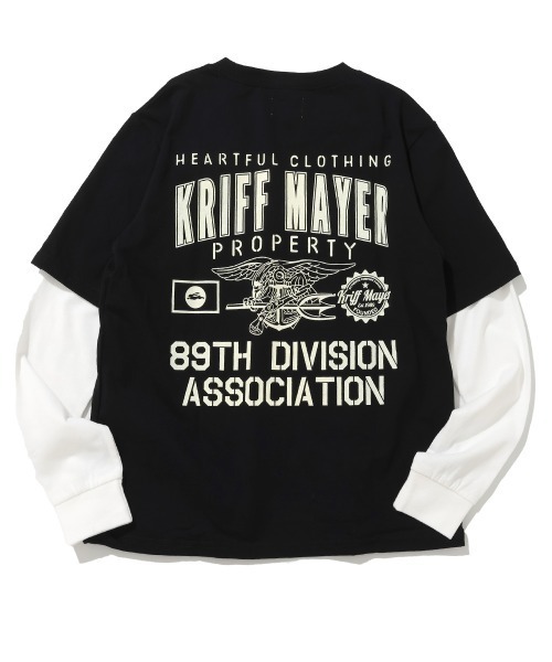 KRIFF MAYER Kid's Collection（クリフメイヤーキッズコレクション）の「【抗ピリング・接触冷感・吸汗速乾】JOIN-TEE（Tシャツ/カットソー・キッズ・ネイビー/オフホワイト/サックスブルー/オリーブ/ブラック・150/140/170/160/130/120）」の3枚目の写真