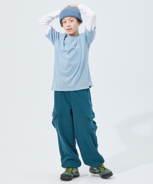 KRIFF MAYER Kid's Collection（クリフメイヤーキッズコレクション）の「【抗ピリング・接触冷感・吸汗速乾】JOIN-TEE（Tシャツ/カットソー・キッズ・ネイビー/オフホワイト/サックスブルー/オリーブ/ブラック・150/140/170/160/130/120）」の8枚目の写真