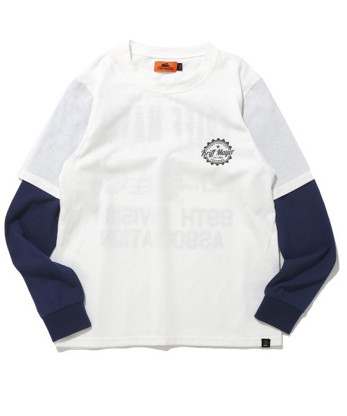 KRIFF MAYER Kid's Collection（クリフメイヤーキッズコレクション）の「【抗ピリング・接触冷感・吸汗速乾】JOIN-TEE（Tシャツ/カットソー・キッズ・ネイビー/オフホワイト/サックスブルー/オリーブ/ブラック・150/140/170/160/130/120）」の12枚目の写真