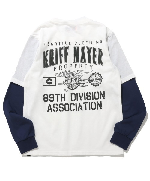 KRIFF MAYER Kid's Collection（クリフメイヤーキッズコレクション）の「【抗ピリング・接触冷感・吸汗速乾】JOIN-TEE（Tシャツ/カットソー・キッズ・ネイビー/オフホワイト/サックスブルー/オリーブ/ブラック・150/140/170/160/130/120）」の13枚目の写真