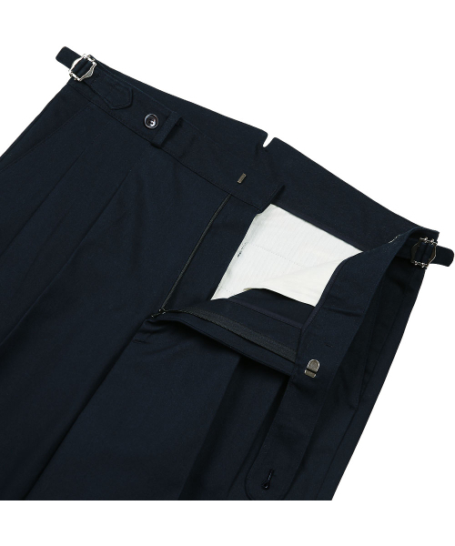 sortie(ソルティ)の「Reve Cotton Washed Trousers (Dark Navy)(その他パンツ・メンズ・その他・LARGE/MEDIUM/SMALL/X-LARGE)」の2枚目の写真