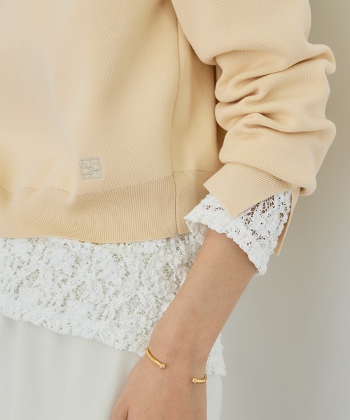 ROPE'（ロペ）の「スウェットライクコンパクトニットプルオーバー/イージーケア（スウェット・レディース・サックスブルー/ピンク/ネイビー/キナリ・FREE）」の5枚目の写真