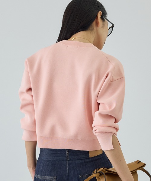 ROPE'（ロペ）の「スウェットライクコンパクトニットプルオーバー/イージーケア（スウェット・レディース・サックスブルー/ピンク/ネイビー/キナリ・FREE）」の9枚目の写真