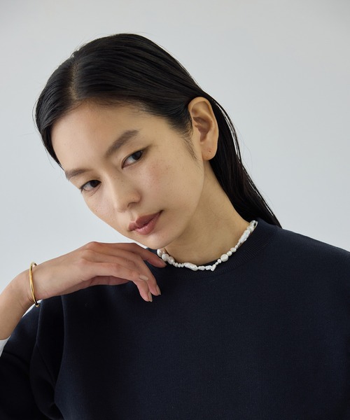 ROPE'（ロペ）の「スウェットライクコンパクトニットプルオーバー/イージーケア（スウェット・レディース・サックスブルー/ピンク/ネイビー/キナリ・FREE）」の18枚目の写真