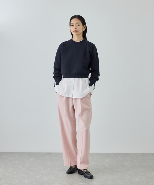 ROPE'（ロペ）の「スウェットライクコンパクトニットプルオーバー/イージーケア（スウェット・レディース・サックスブルー/ピンク/ネイビー/キナリ・FREE）」の19枚目の写真