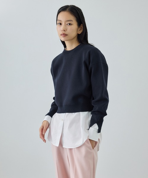 ROPE'（ロペ）の「スウェットライクコンパクトニットプルオーバー/イージーケア（スウェット・レディース・サックスブルー/ピンク/ネイビー/キナリ・FREE）」の20枚目の写真