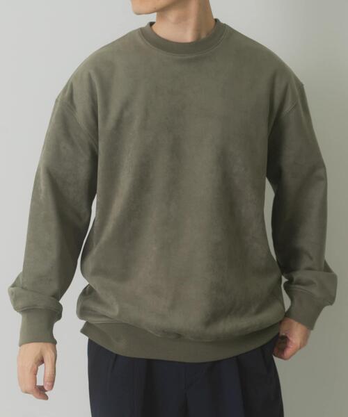 ITEMS URBANRESEARCH（アイテムズ アーバンリサーチ）の「裏フリースF.S.プルオーバー（その他トップス・メンズ・モカ/ブラック/オリーブ/ライトベージュ・MEDIUM/LARGE）」の4枚目の写真