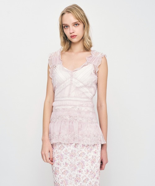 ME COUTURE（ミークチュール）の「レースMIXバリエブラウス（シャツ/ブラウス・レディース・アイボリー・FREE）」の8枚目の写真