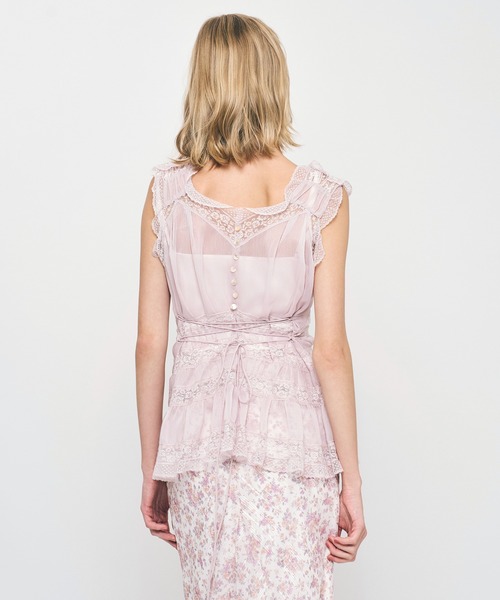 ME COUTURE（ミークチュール）の「レースMIXバリエブラウス（シャツ/ブラウス・レディース・アイボリー・FREE）」の10枚目の写真