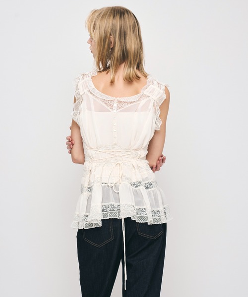 ME COUTURE（ミークチュール）の「レースMIXバリエブラウス（シャツ/ブラウス・レディース・アイボリー・FREE）」の13枚目の写真