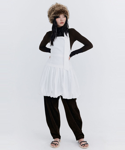WNDERKAMMER(ブンダーカンマー)の「バルーンレイヤードドレス_ホワイト(ワンピース・レディース・その他・SMALL/MEDIUM)」の4枚目の写真