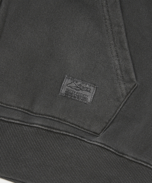 STIGMA（スティグマ）の「Applique STGM Pigment Washed Oversized Zip-up Hoodie Charcoal（パーカー・メンズ・その他・MEDIUM/X-LARGE）」の6枚目の写真