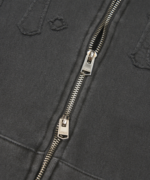 STIGMA（スティグマ）の「Applique STGM Pigment Washed Oversized Zip-up Hoodie Charcoal（パーカー・メンズ・その他・MEDIUM/X-LARGE）」の7枚目の写真