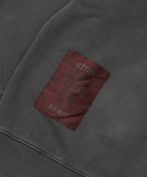 STIGMA（スティグマ）の「Applique STGM Pigment Washed Oversized Zip-up Hoodie Charcoal（パーカー・メンズ・その他・MEDIUM/X-LARGE）」の8枚目の写真