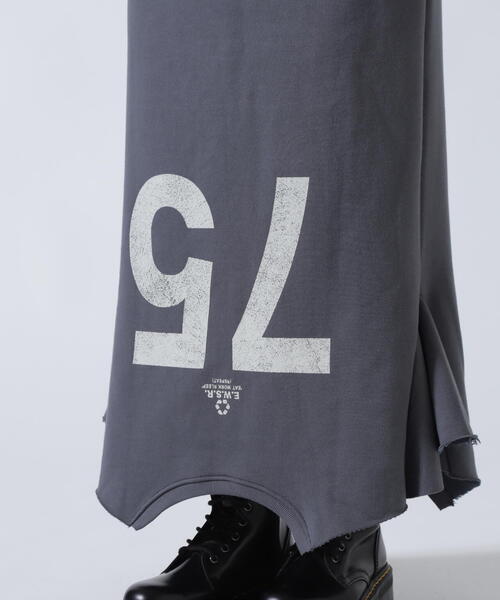 ROYAL FLASH（ロイヤルフラッシュ）の「MITSUKI/ミツキ/ロゴ入りリメイク風スカート（スカート・レディース・グレー・F）」の7枚目の写真