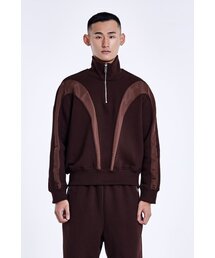 51%（フィフティーワンパーセント）の「Bulky Line Half Zip up - Dark Brown（スウェット）」