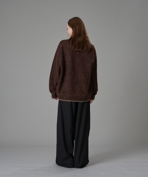 ONCILY(オンシェリー)の「COLOR NEP LAYERED KNIT POLO / カラーネップレイヤードニットポロ(ニット/セーター・メンズ・ブラウン/ボルドー/チャコールグレー・SMALL/MEDIUM/LARGE)」の13枚目の写真