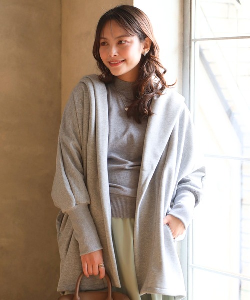 Ehre style(エーレスタイル)の「日常に役立つ!さっとお出かけできる(カーディガン/ボレロ・レディース・グレー/ライトグレー/ブラック・FREE)」の22枚目の写真