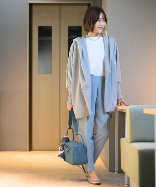 Ehre style(エーレスタイル)の「日常に役立つ!さっとお出かけできる(カーディガン/ボレロ・レディース・グレー/ライトグレー/ブラック・FREE)」の15枚目の写真