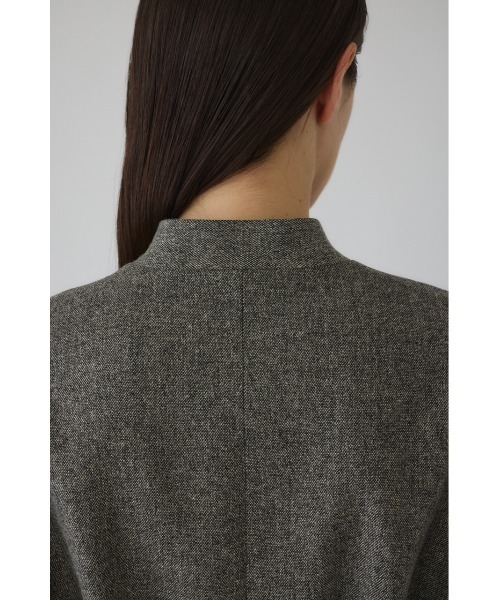 RIM.ARK（リムアーク）の「Metal belt box jacket メタルベルトボックスジャケット（ノーカラージャケット・レディース・グレー/ライトブラウン/ライトベージュ・FREE）」の17枚目の写真