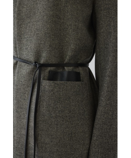 RIM.ARK（リムアーク）の「Metal belt box jacket メタルベルトボックスジャケット（ノーカラージャケット・レディース・グレー/ライトブラウン/ライトベージュ・FREE）」の19枚目の写真