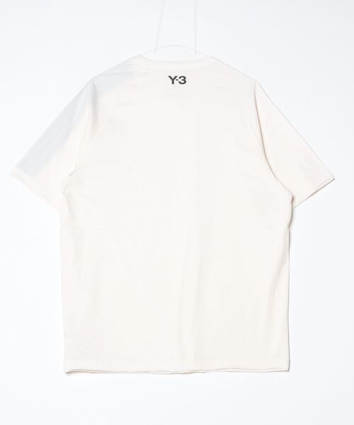 Y-3(ワイスリー)の「Y-3 RAW EDGE 3 STRIPES SHORT SLEEVE TEE(Tシャツ/カットソー・メンズ・ホワイト系その他・XX-SMALL/XX-LARGE/X-LARGE/LARGE/MEDIUM/SMALL/X-SMALL)」の2枚目の写真
