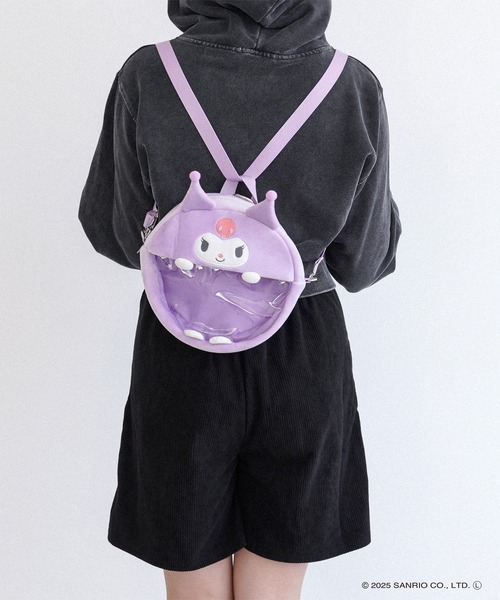 sanrio（サンリオ）の「Sanrio characters(サンリオキャラクターズ) 2WAYぬいぐるみクリアバッグ / ハローキティ・ウサハナ・マイメロディ・クロミ SAN-0111 MM-1391（ショルダーバッグ・レディース・ピンク/ホワイト/パープル/ブルー・FREE）」の5枚目の写真