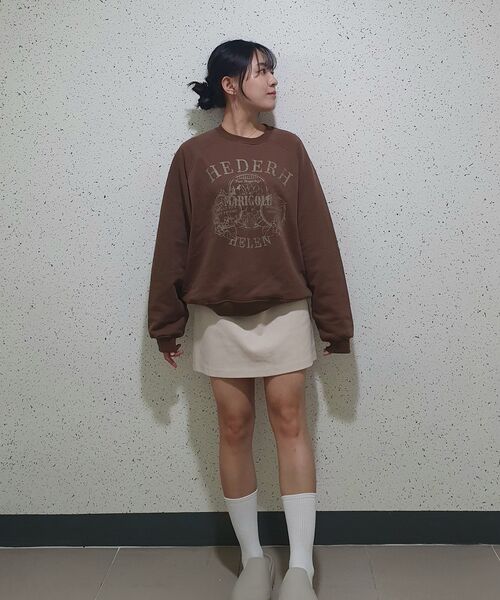 HEDER HELEN(ヘダーヘレン)の「Marigold m/grey sweat shirts(スウェット・レディース・その他・SMALL/MEDIUM/LARGE)」の4枚目の写真