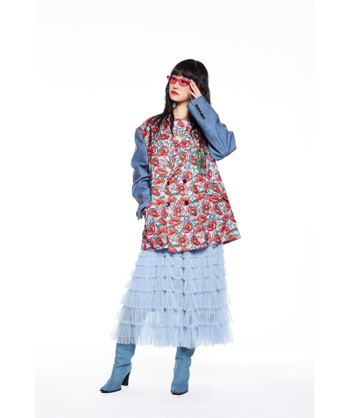 GREEDILOUS(グリディアス)の「Blossom Jacket with Leather Combi(その他アウター・メンズ・その他・S/M/L/XS)」の4枚目の写真