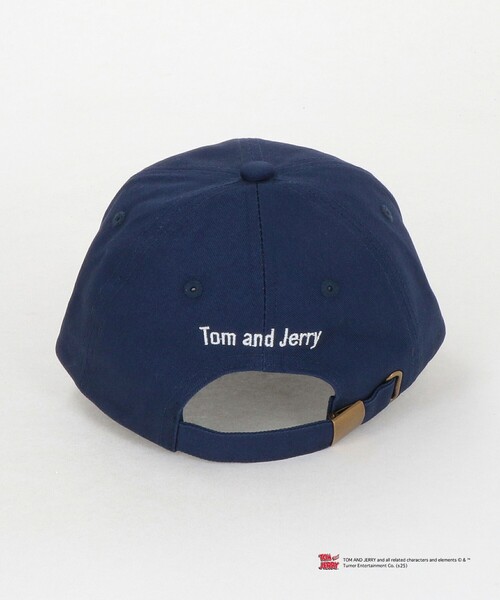 green label relaxing（グリーンレーベルリラクシング）の「【別注】＜URBAMENT＞TOM AND JERRY キャップ / CAP / キッズ（キャップ・キッズ・ブラック/ロイヤルブルー・FREE(52-55cm)）」の5枚目の写真